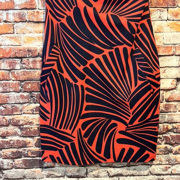 Orange blue Veronica M. Strapless fitted dress pockets - Picture 3 of 7